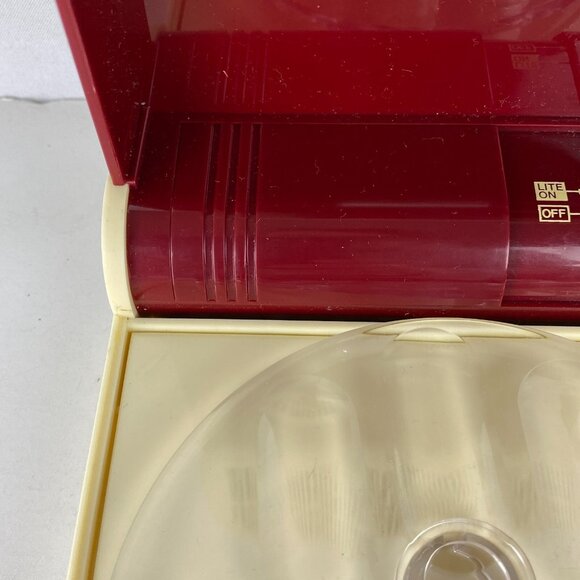 Vintage Pretty Nails Nail Dryer Cream & Red Unit No Instructions Missing Cord * - Picture 12 of 16